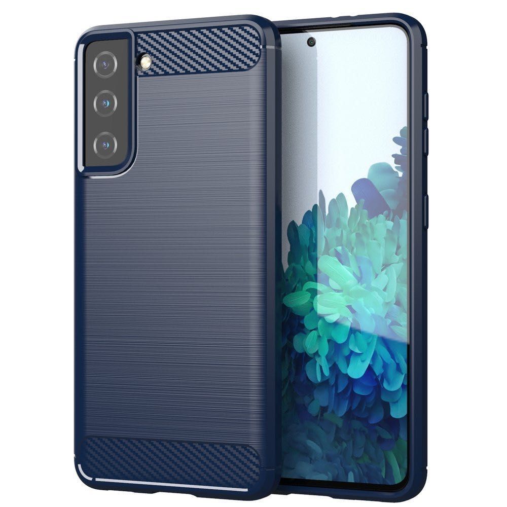 Carbon Case elastyczne etui Samsung Galaxy S21 Blue