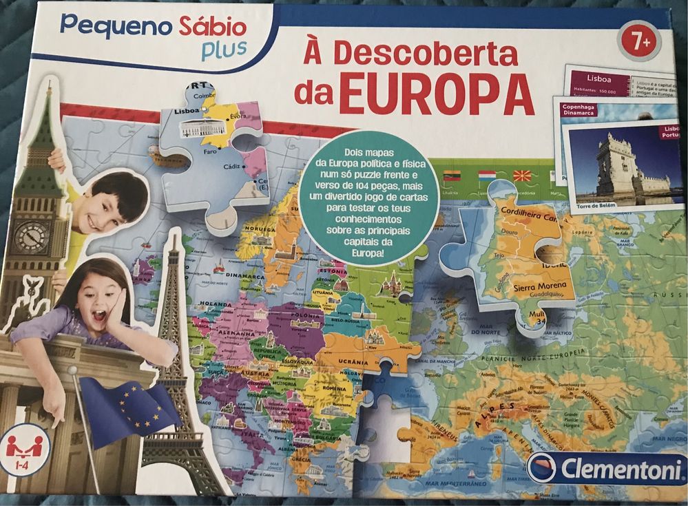 Puzzle/Jogo à Descoberta da Europa