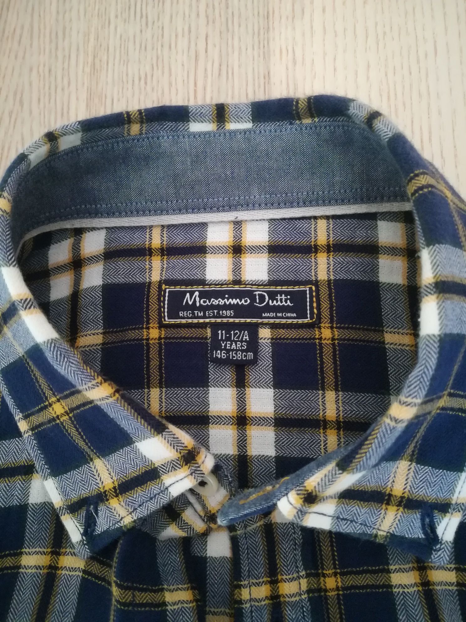 Camisa xadrez Massimo Dutti