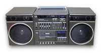 Sanyo japan boombox ghetto blaster vintage c4 stereo cassette amplifie