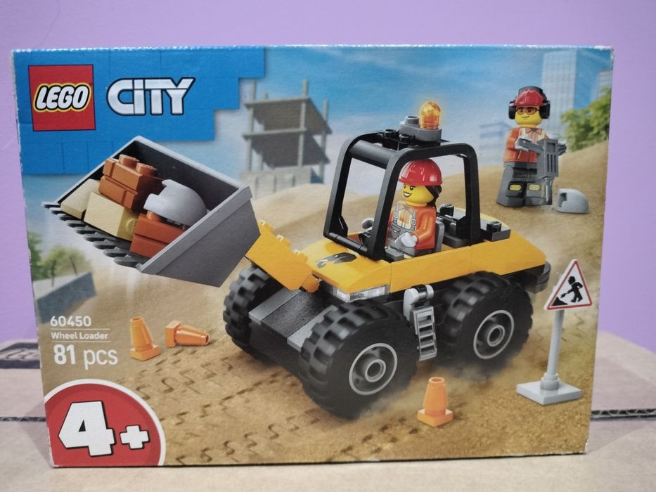 LEGO City 60450 Żółta ładowarka kołowa