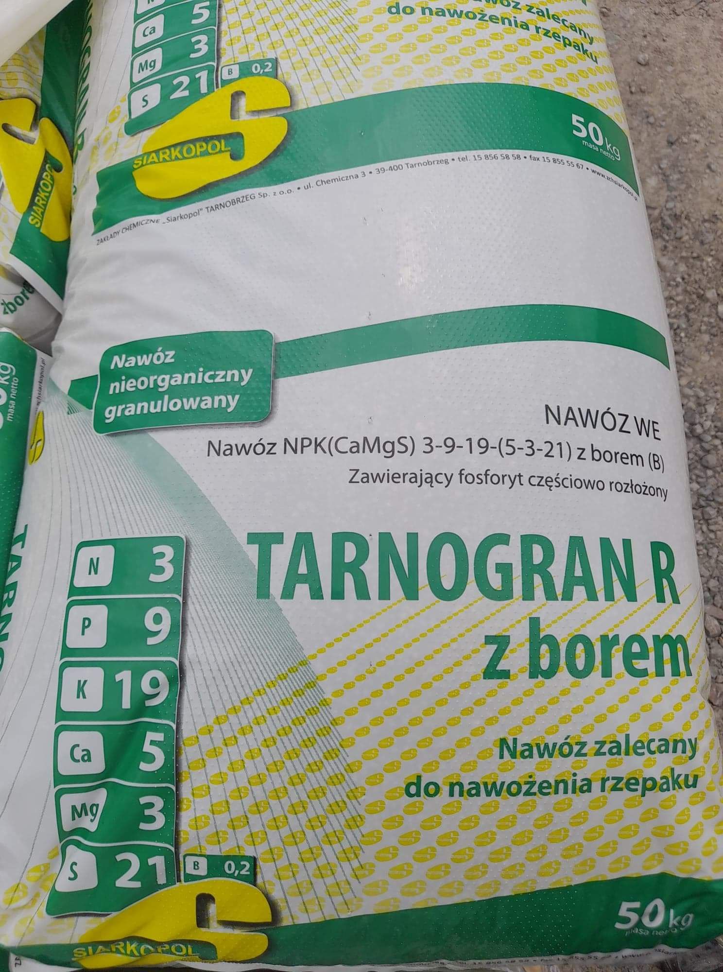 Nawóz Tarnogran R z Borem  Transport HDS do gospodarstwa