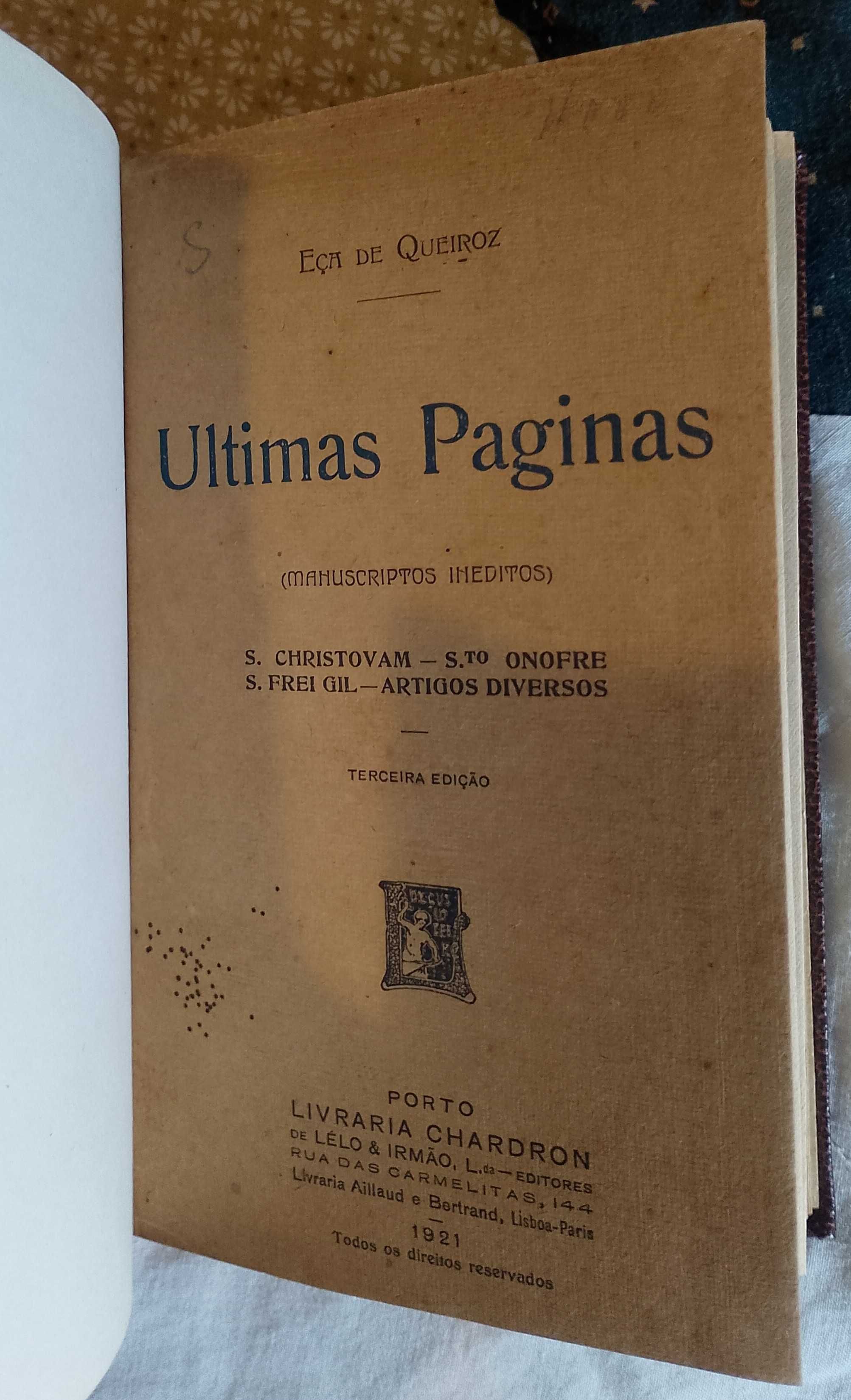 Últimas páginas, Eça de Queiroz