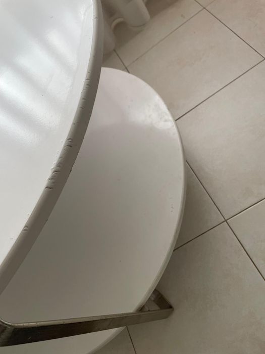 Mesa redonda de centro  Branca