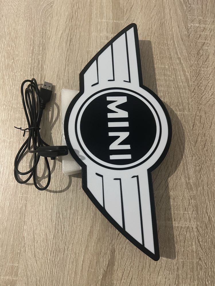 Logotipo luminoso Mini cooper 30cm