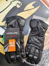 Rękawice motocyklowe skórzane Adrenaline Crux PPE czarny XL
