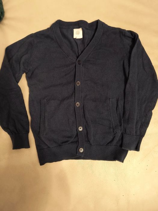 Granatowy sweterek cool club r 128 święta