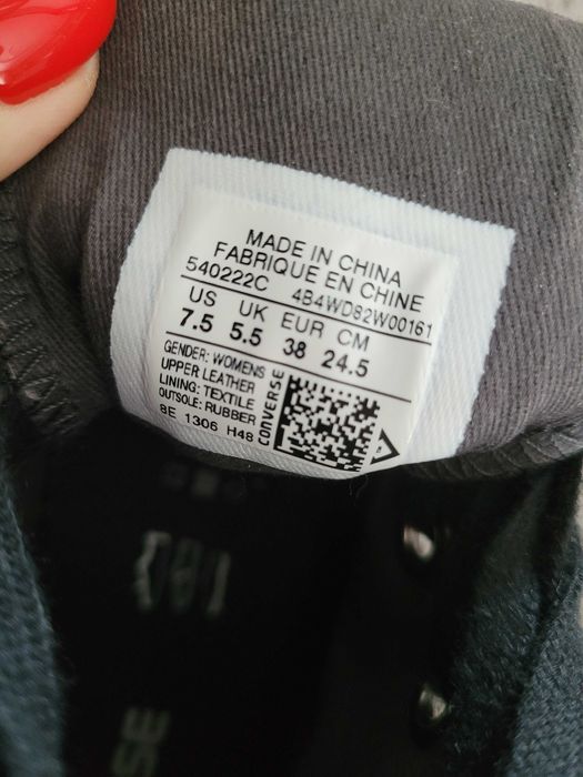 Шкіряні кеди Converse з ексклюзивної колекції  Rock Craftsmanship