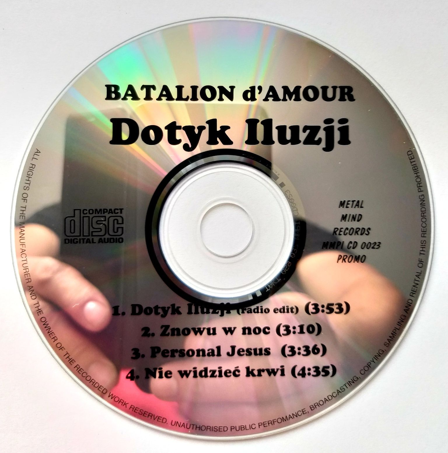 MaxiCD Batalion D'Amour Dotyk Iluzji 1999r Promo CD
