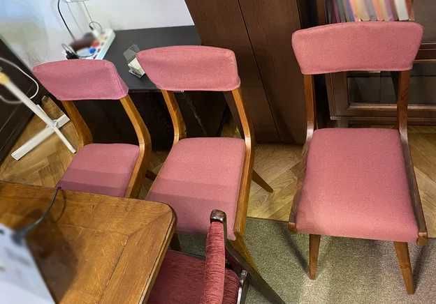 Krzesła koziołki - po renowacji