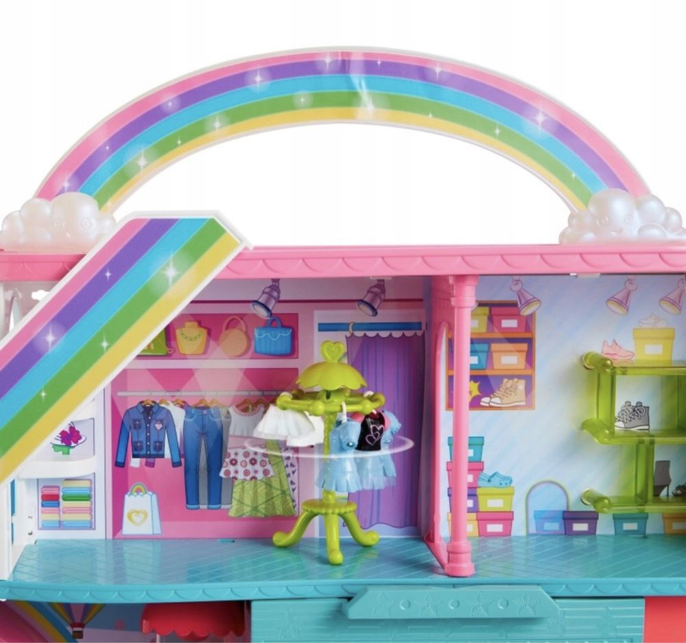 Polly Pocket Tęczowe Centrum Handlowe Zestaw HHX78 Nowe prezent