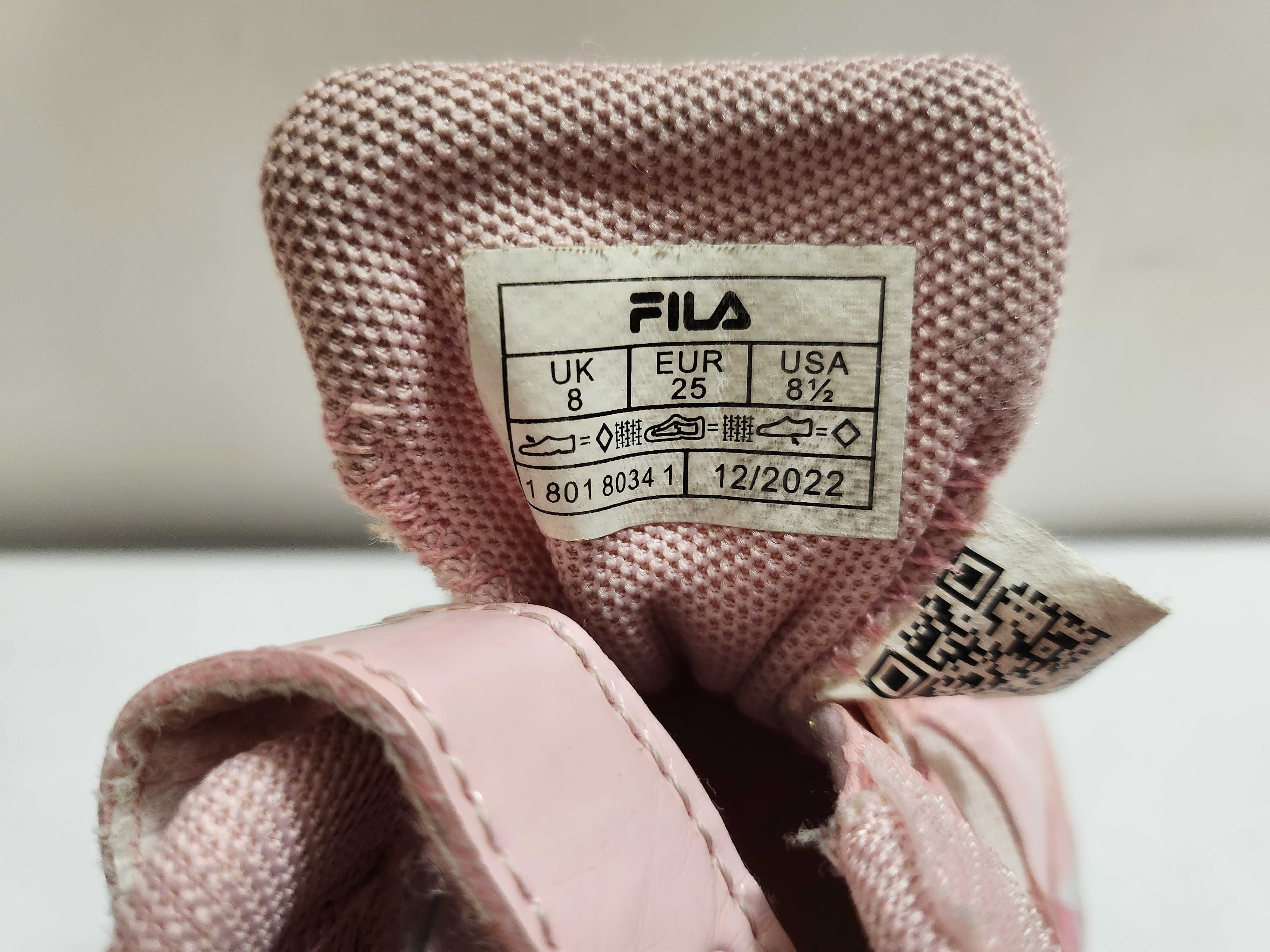Buty FILA rozm.25 różowe