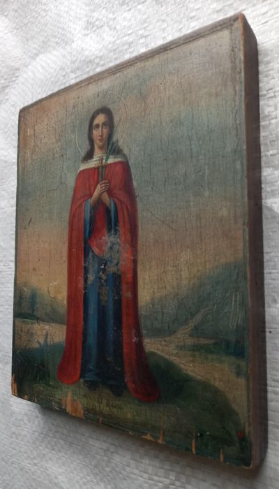 Старинная икона Пелагея