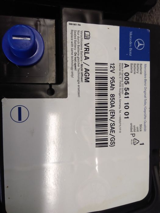 Bateria AGM mercedes 95/850 START-STOP (foto2)