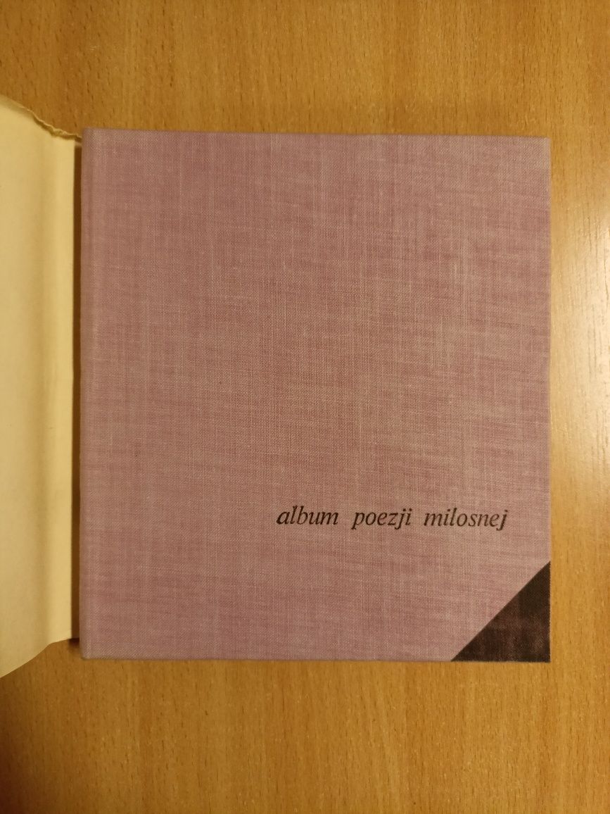 Album poezji miłosnej 1965 stara książka PRL vintage o miłości wiersze