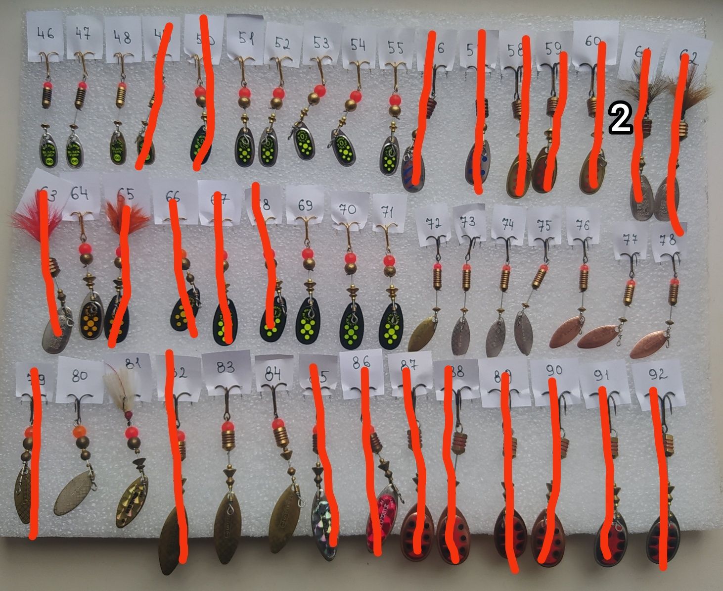 Блешні обертові Mepps, Rooster Tail, Daiwa, Bretton та інші..