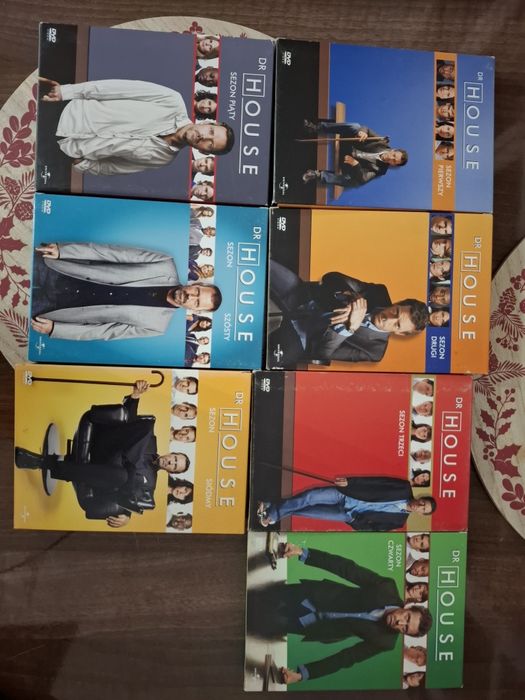 Dr house sezony 1-7 serial kolekcja film dvd bardzo dobry stan