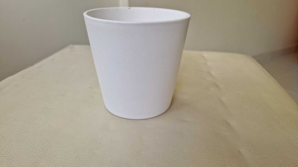 Vaso branco de louça, made in Germany