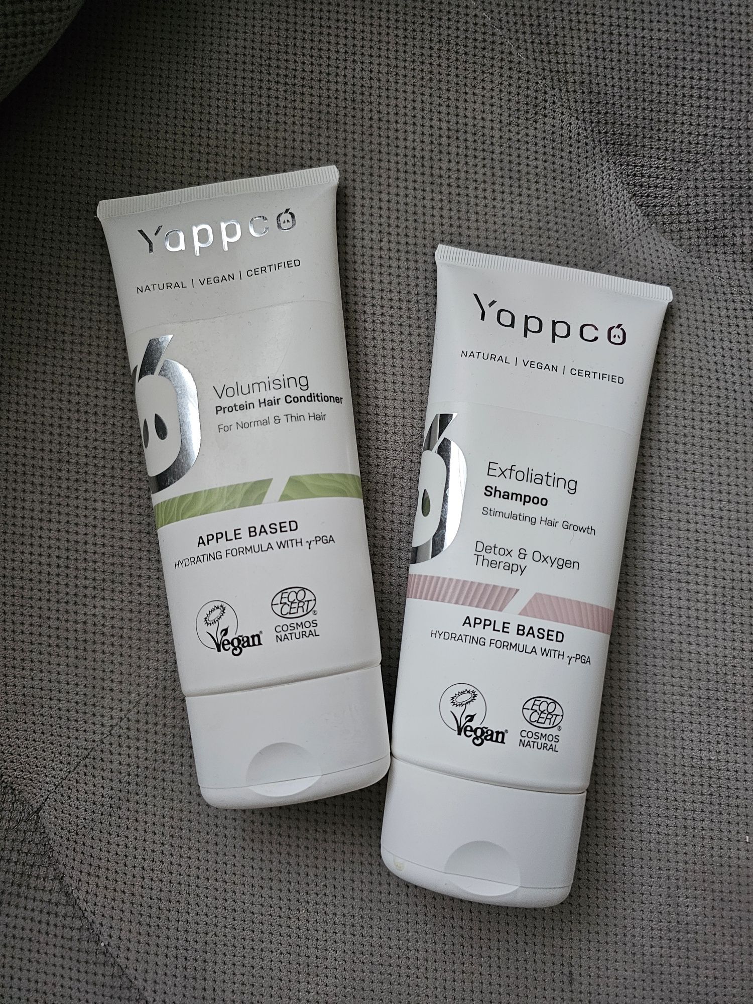 YAPPCO szampon micelarny Exfoliating + odżywka Volumising do włosów