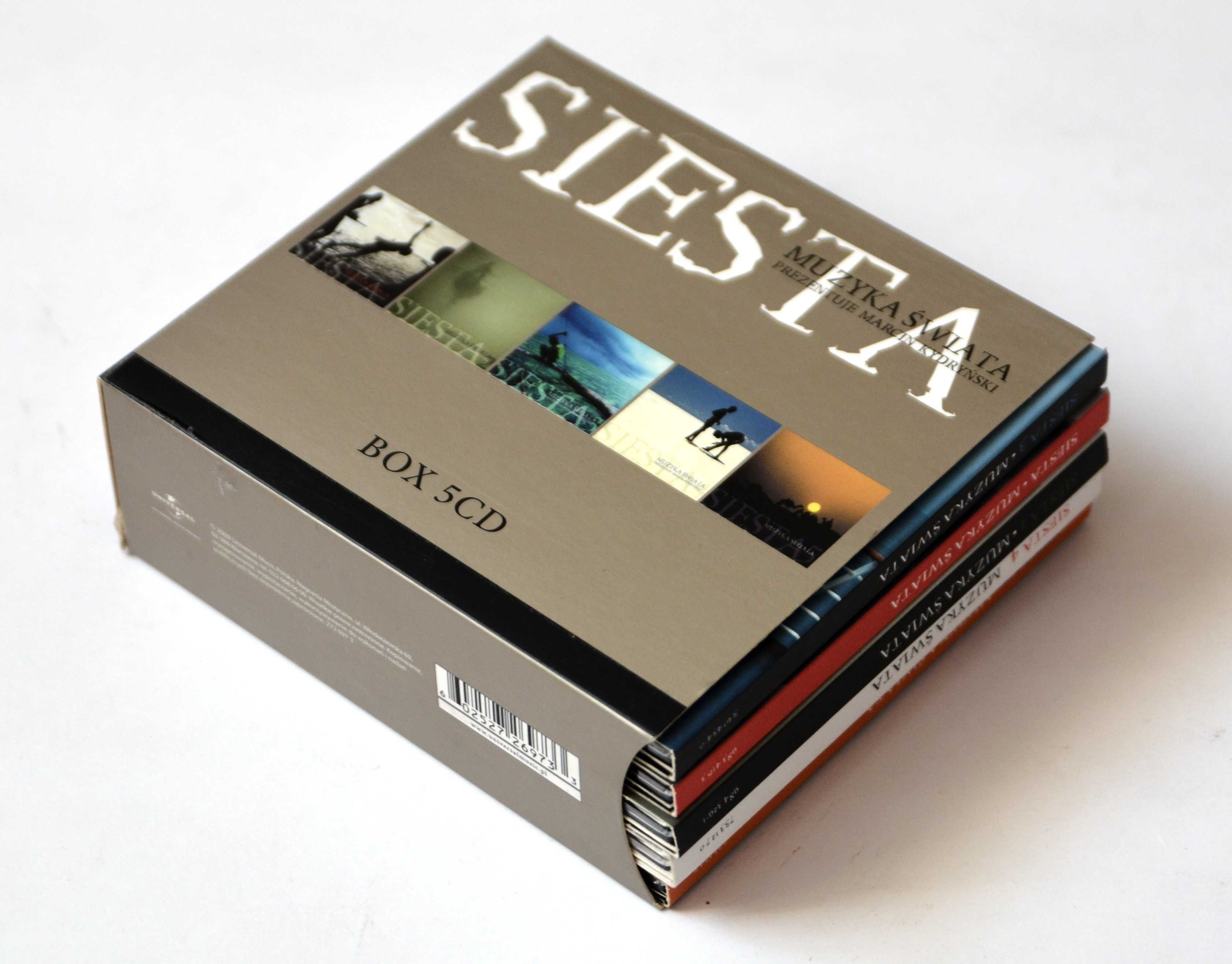 Siesta Muzyka Świata Marcin Kydryński część 1,2,3,4,5 (5x CD, Box)