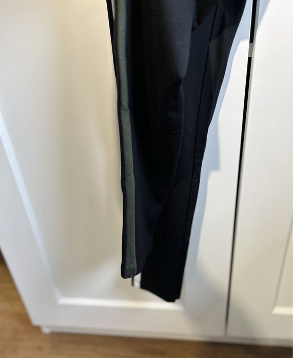 Eleganckie czarne spodnie dziewczęce z lampasami Zara 164 cm