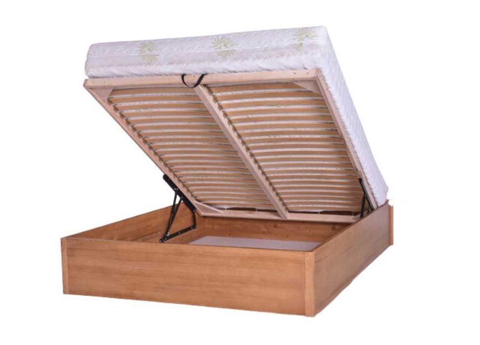 Łóżko sosnowe ALEKSANDRYT 4 STOLMIS R.D podnoszone 140x200