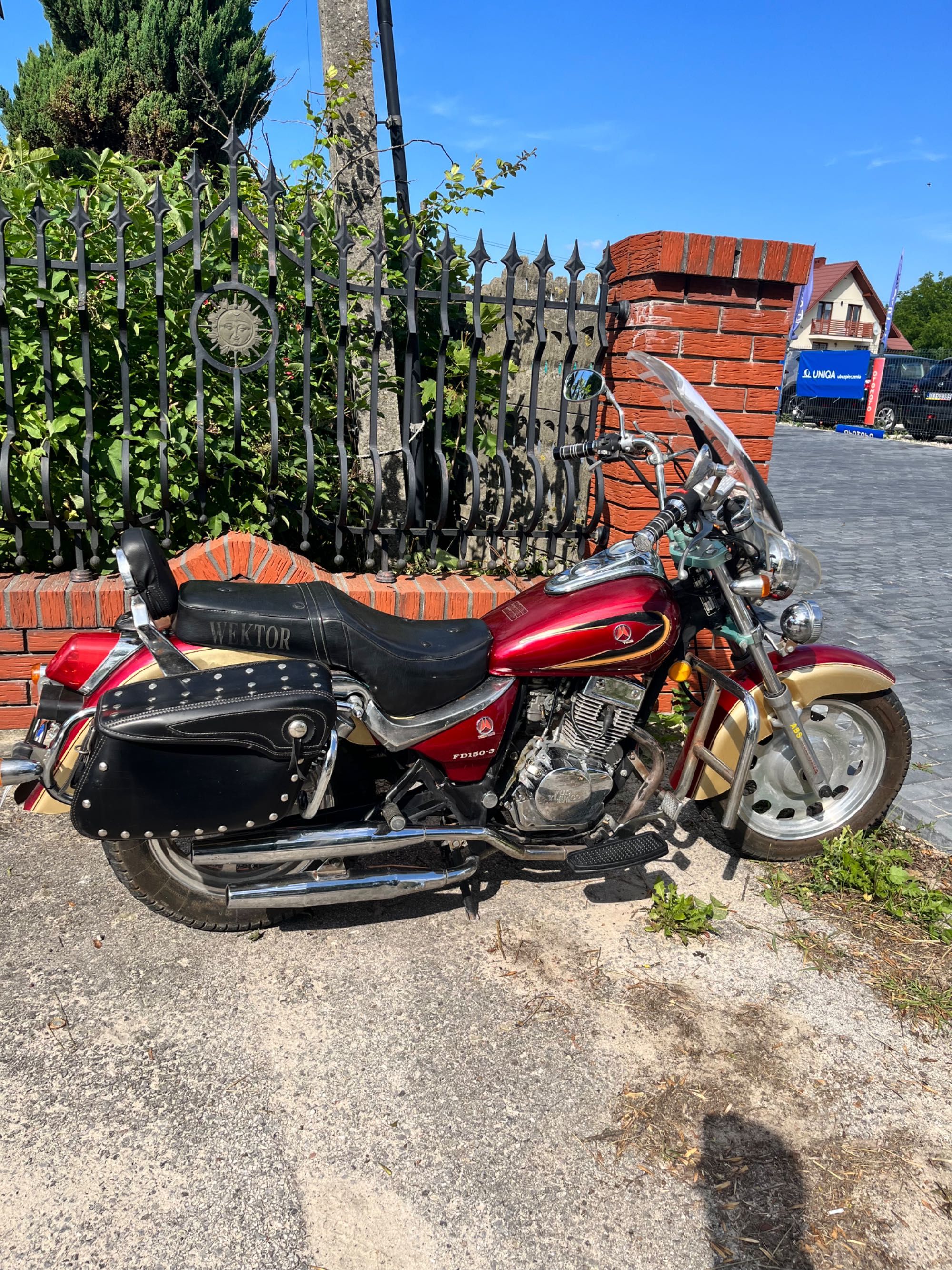 Motocykl chopper - wektor