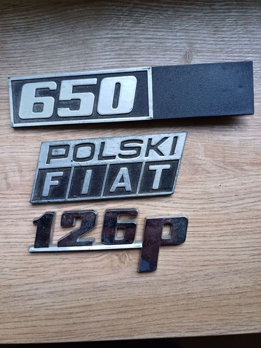 Tabliczki znamionowe Fiat 126p 1979 rocznik