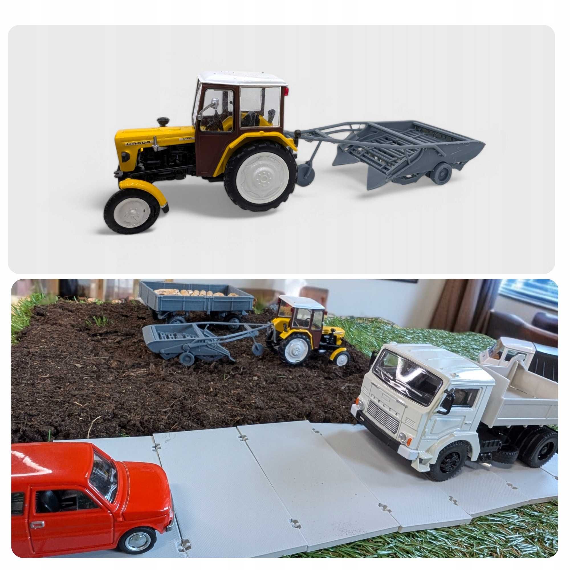 Model Kopaczki do Ziemniaków Dwurzędowej 1:43 - Realistyczny 3D