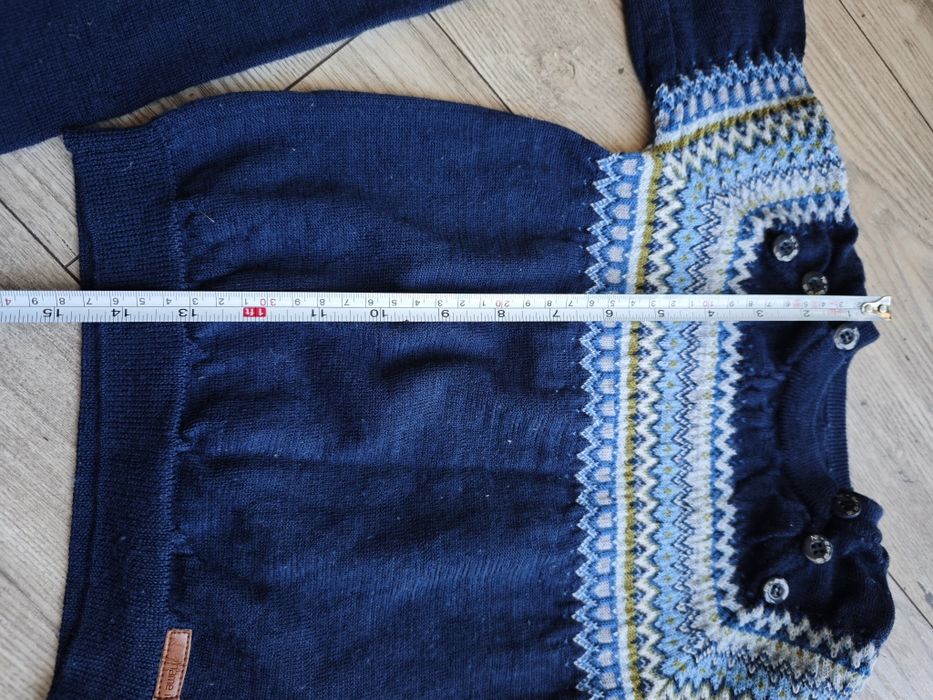 Komplet bluzka spodnie bielizna termiczna wełna merino Name It r. 92