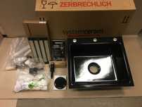 Nowy zlewozmywak ceramiczny jednokomorowy SYSTEMCERAM + akcesoria
