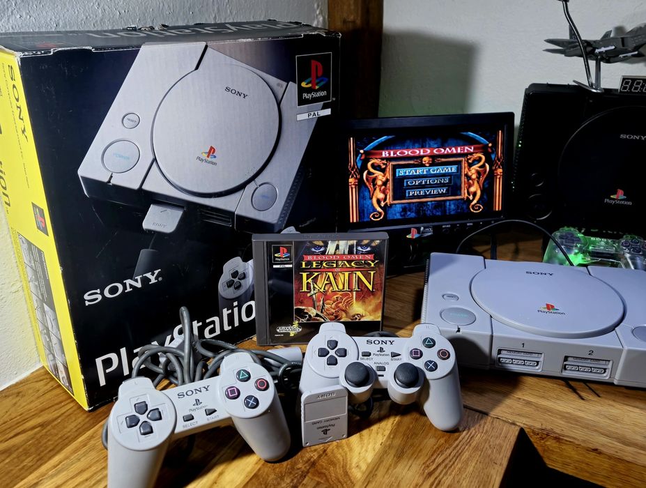 Playstation 1 scph1002 pal. Box zestaw