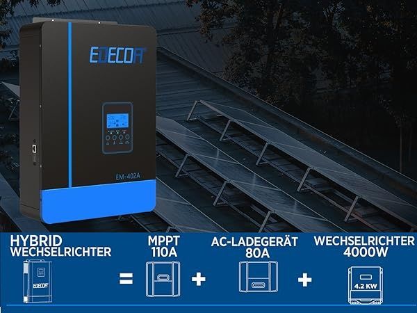 Гібридні інвертори Edecoa  4000W/5500W