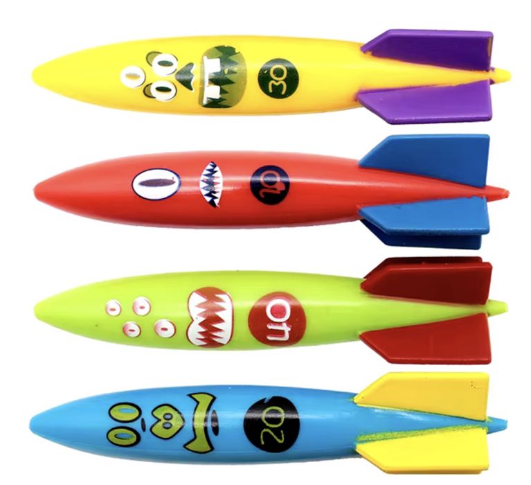 Rzutki zabawki wodne do nurkowania kolorowe dla dzieci do wanny basen