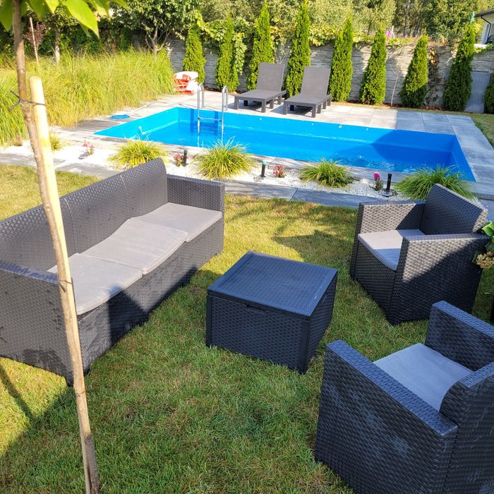 Zestaw mebli ogrodowych z technoratanu