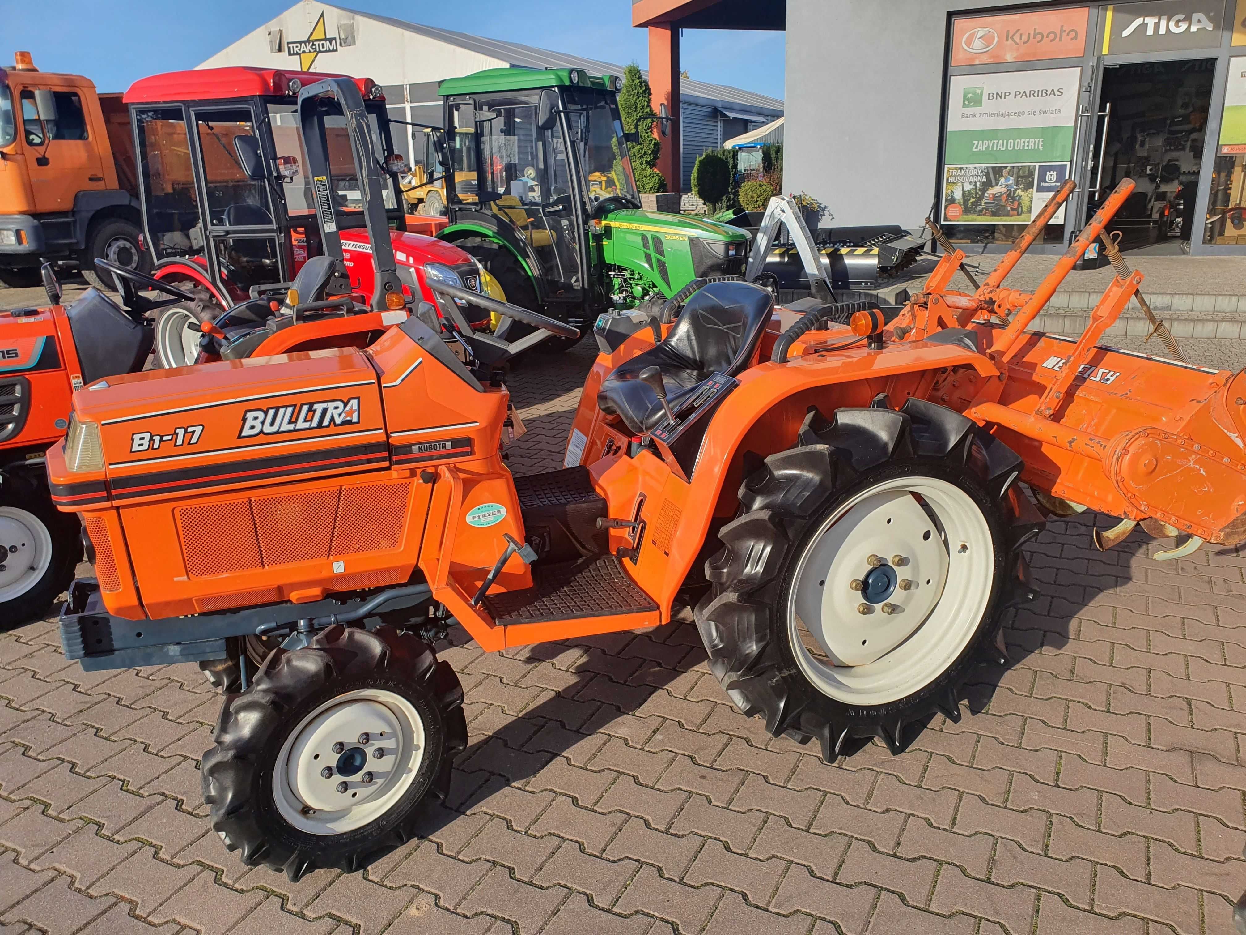 Traktor ciągnik Kubota Bultra B1-17 17KM 4x4 jak nowa gwar. 1 rok