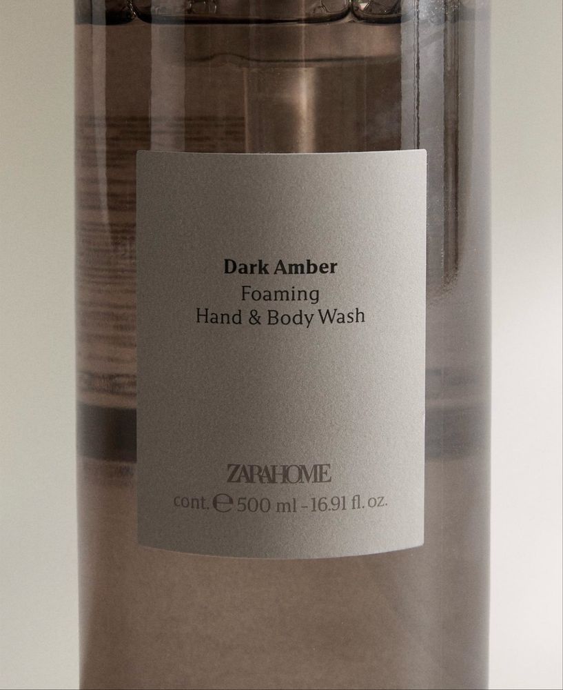 (500 ML) Sabão Líquido Espuma DARK AMBER Zara Home NOVO
