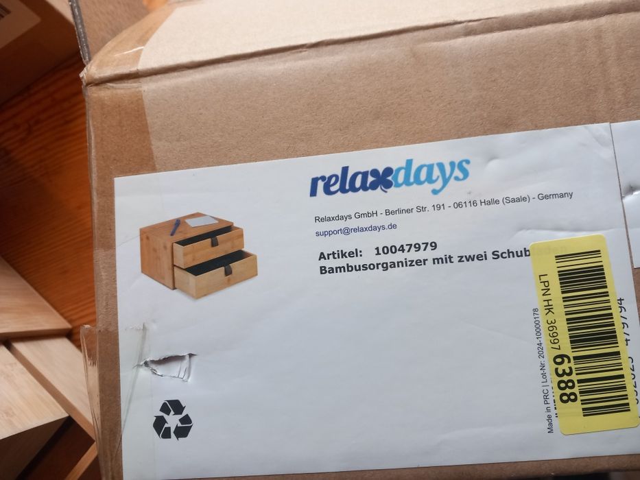 Organizer Biurowy z drewna Bambusowego 2 szt.  Opis !