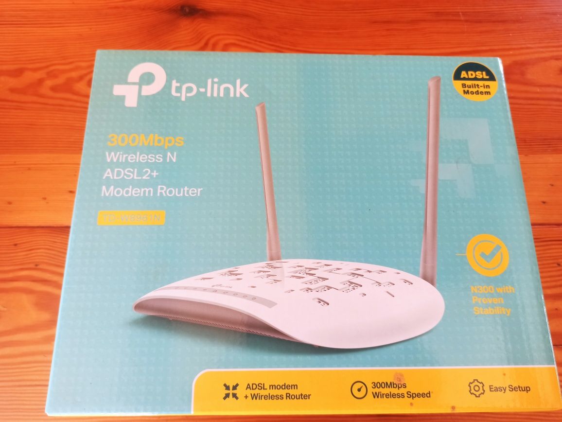 Oryginalny, nowy router Tp-link 300Mbps wireless  ADSL2+ TD-W89961N