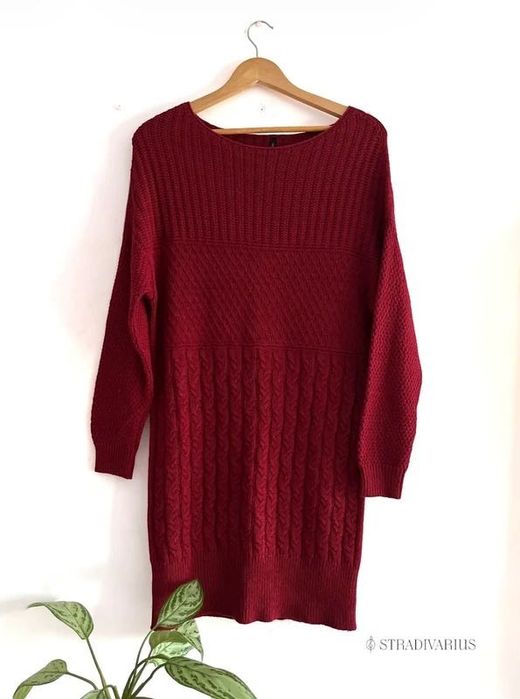 Camisola Túnica Stradivarius Bordô