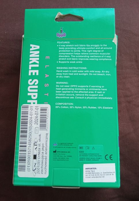 Opaska uciskowa na stopę