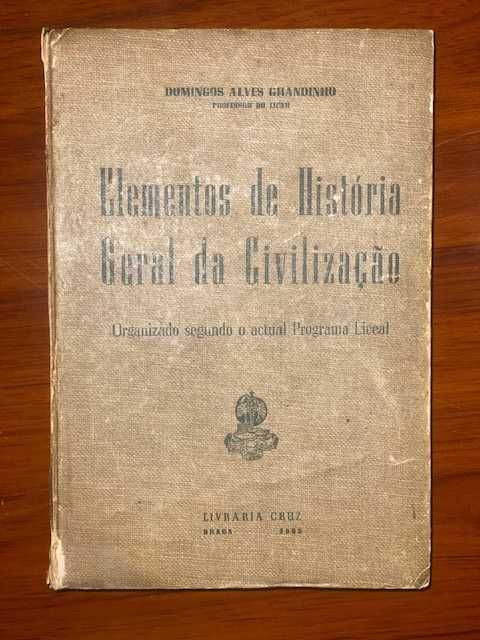 Livro Antigo – Elementos de História Geral da Civilização