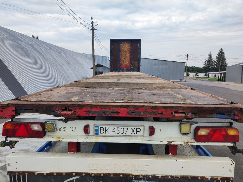 Площадка полуприцеп під солому лісовоз самоскида переобладнання