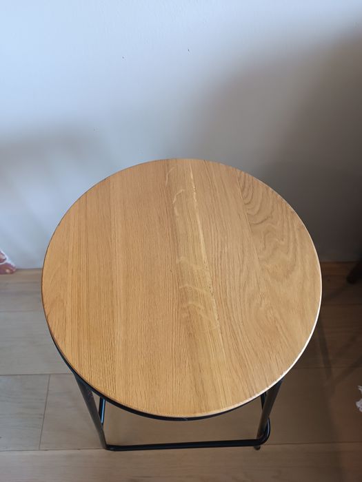 Stołek kuchenny GoodHome Maloux czarny 2 szt