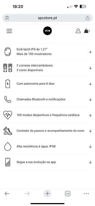 Relogio SPC Smart duo vivo