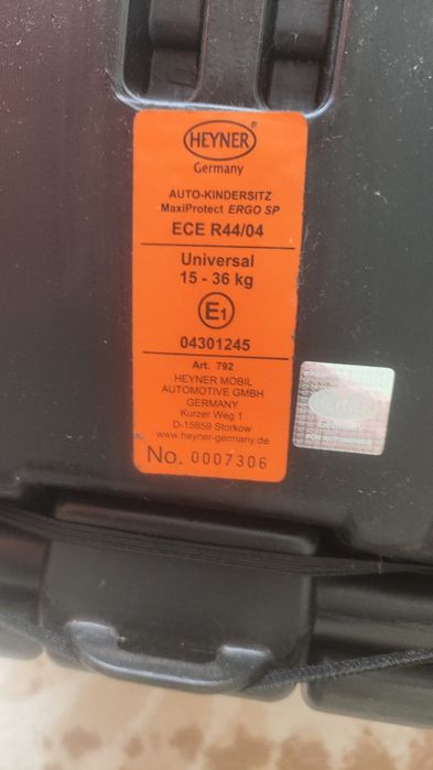 heyner автокрісло maxiprotect ergo sp 15-36 кг