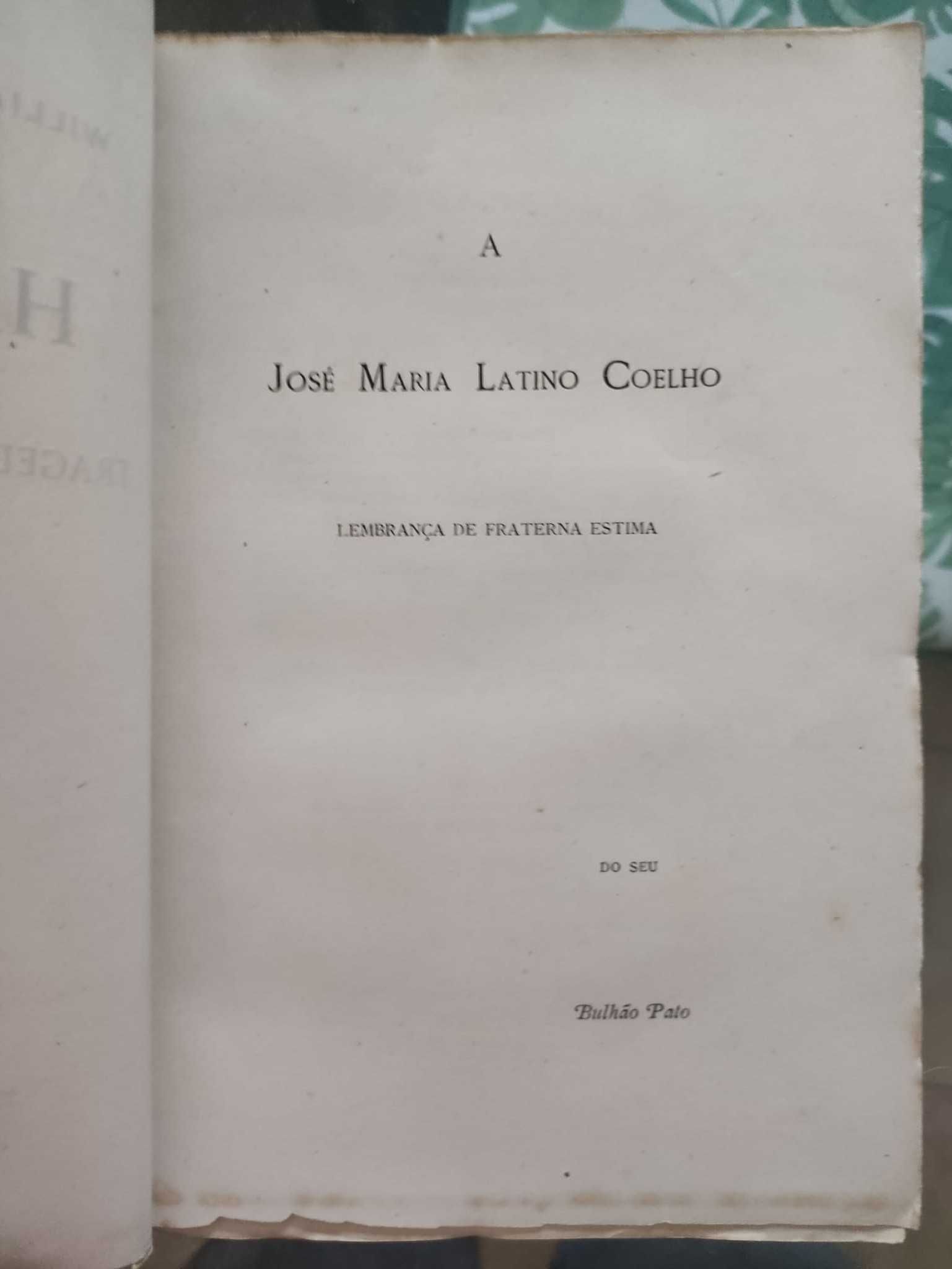 HAMLET William Shakespeare, tradução de Bulhão Pato 1879