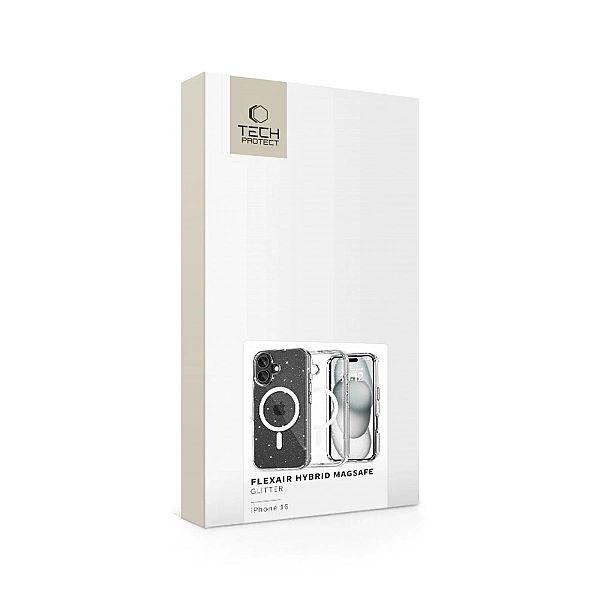 Etui Tech-Protect FlexAir Hybrid MagSafe na iPhone 16 - przezroczyste