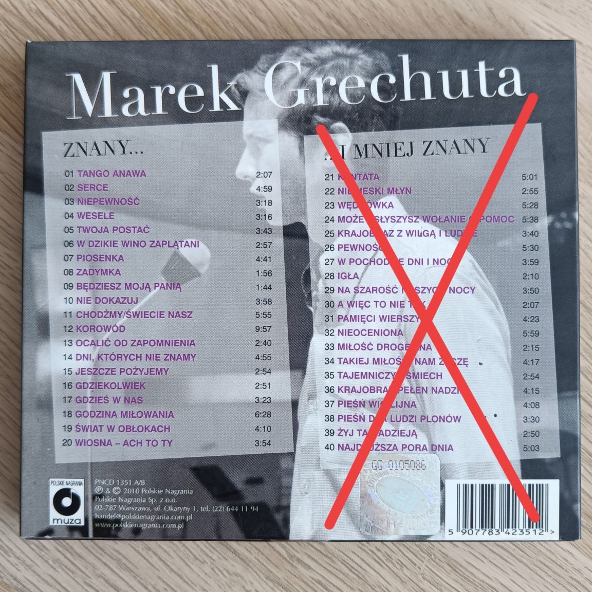 Marek Grechuta - 40 piosenek, płyta CD muzyka