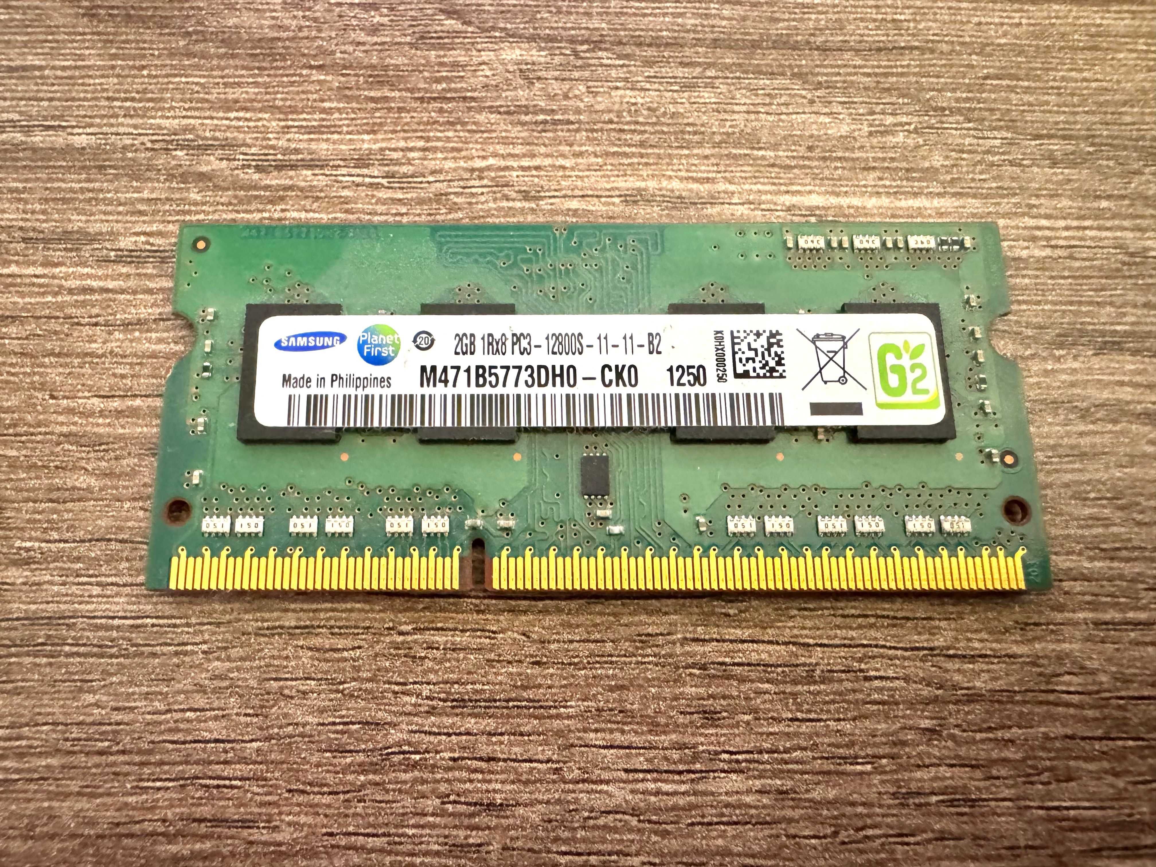 Samsung SODIMM DDR3 2Gb 1600MHz 1Rx8 PC3-12800S